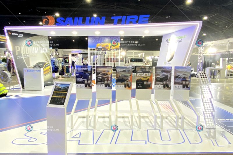 การสร้างบูธแสดงสินค้า Sailun Tire กรุงเทพฯ